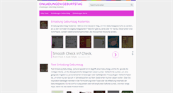 Desktop Screenshot of geburtstagseinladungskarten.net