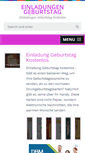 Mobile Screenshot of geburtstagseinladungskarten.net